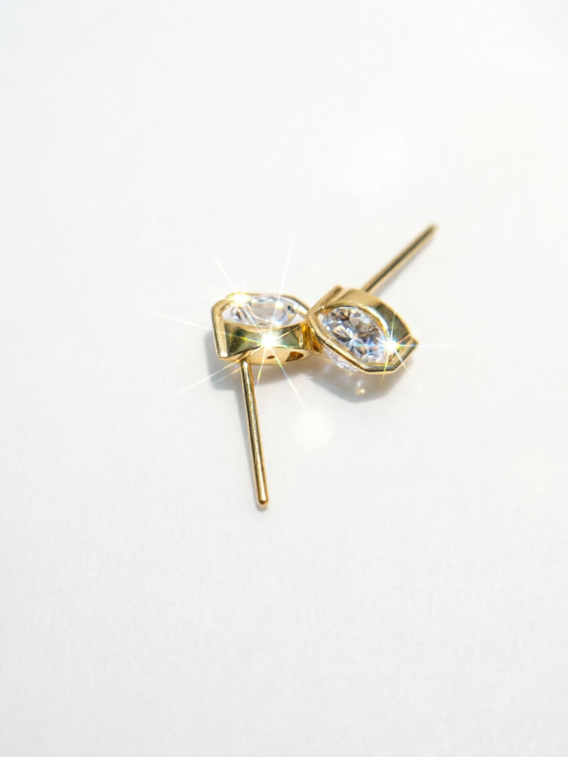 18K 擺動培育鑽石耳環（RS-E010）